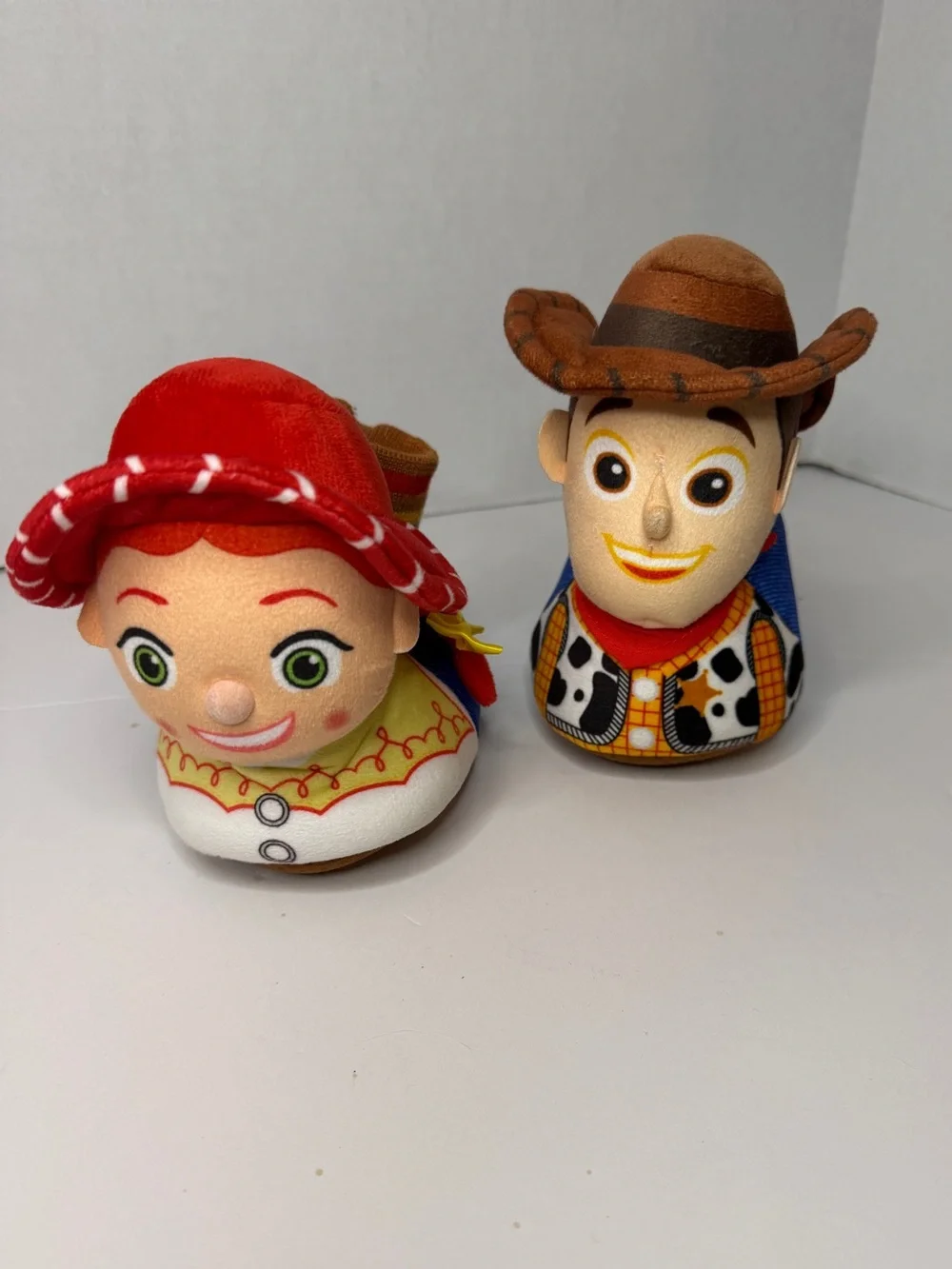 Disney Toy Story Woody & Jessie Plush Slippers Size 5-6